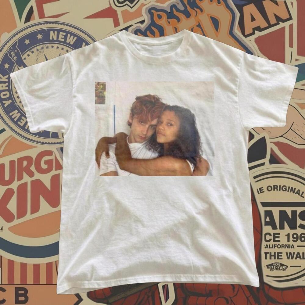 White Graphic Tee With A Cool Design